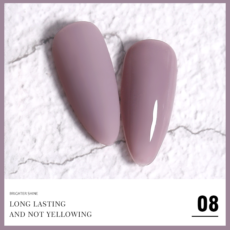 ANG-02 Coral Peach Series Cute Pinks White UV Nail Polish (11)