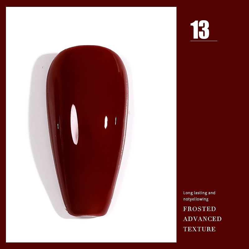 ANG-23 Popular Shimmer Red UV Nail Gel Polish (13)