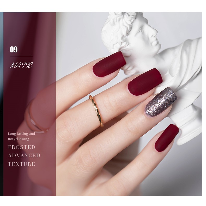 ANG-23 Popular Shimmer Red UV Nail Gel Polish (28)