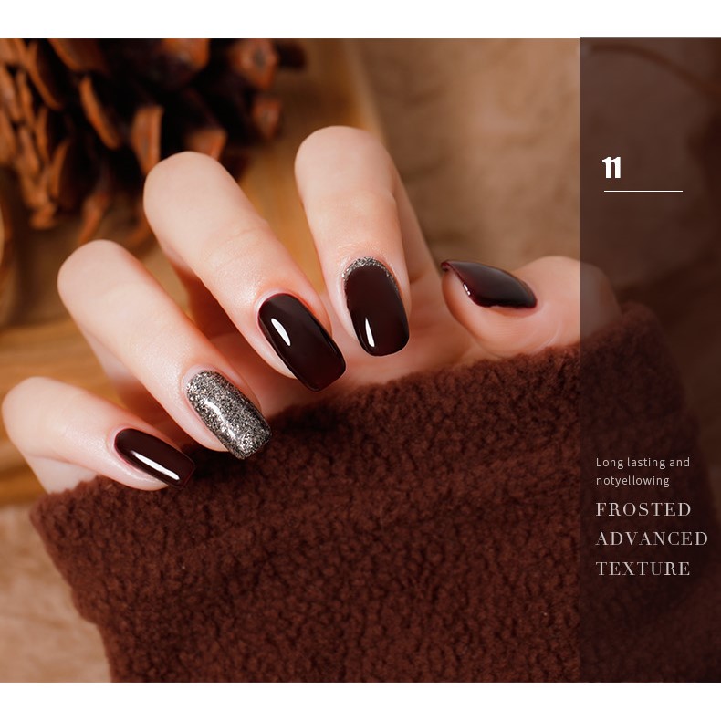 ANG-23 Popular Shimmer Red UV Nail Gel Polish (32)